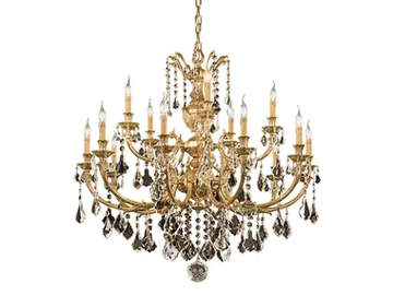 WINDSOR 888/15M-SH/P - French Gold chandelier with Schoeler crystals by Possoni Illuminazione - view 2